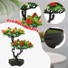 Artificial Fruit Tree Bonsai Faux Pot Lightweight Tabletop Ornament for Kitchen Room