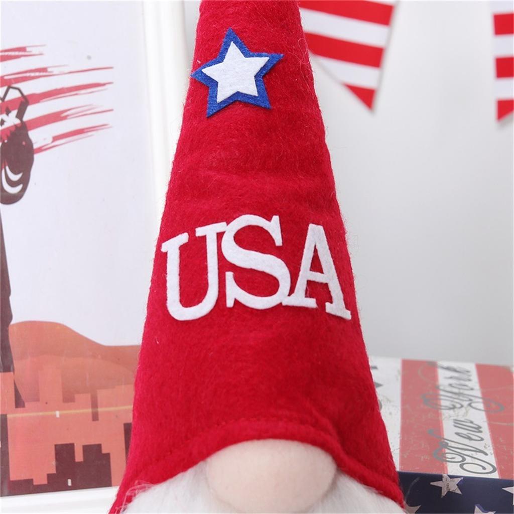 New Independence Day Cute Faceless Figurines, American Day Dwarf Dolls, Faceless Decorative Items