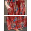 DIMANAF New 2026 Summer Women Plus Size Vintage Lady Long Dress Beach Loose Oversize Maxi Floral Print Cotton