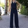 V Neck Sleeveless Waistcoat Vest Drape Wide Leg Suit Pants Casual Suit Vest Wide Leg Pant Set