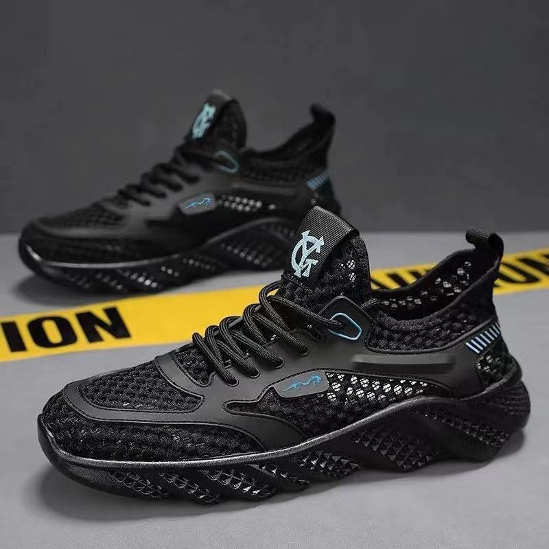 Meshschuhe Herren neu Sommer atmungsaktiv hohl dünnes Mesh Herrenschuhe Mesh Casual Sport Laufen Klimatisierte Schuhe
