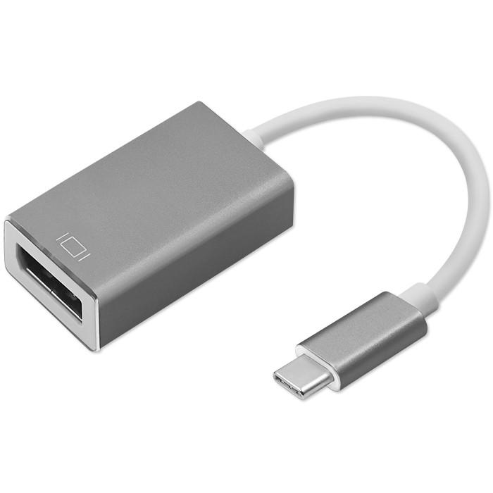 Qoltec Adapter USB-C 3.1 | DisplayPort | 4K | MHL | Aluminium