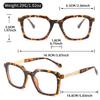 Retro Black Frame Blue Light Glasses, Gold Twisted Legs Design, Clear Lens Computer Eyewear for Men & Women Eye Protection