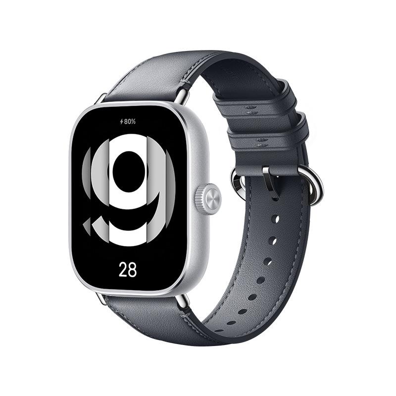 

Для Xiaomi Redmi Watch 6 5 4 Роскошный кожаный ремешок Смарт-часы xiaomi band 8Pro/9pro Ремешок Браслет Дышащий Браслет Ремешок Аксессуары For Redmi watch4 серый