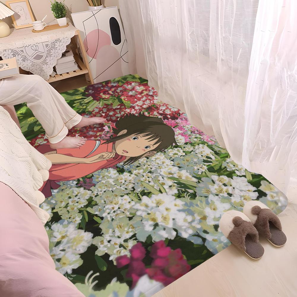 M-miyazaki Hayao Cartoon Anime Room Mats Retro Multiple Choice Living Room Kitchen Rug Non-Slip Welcome Rug