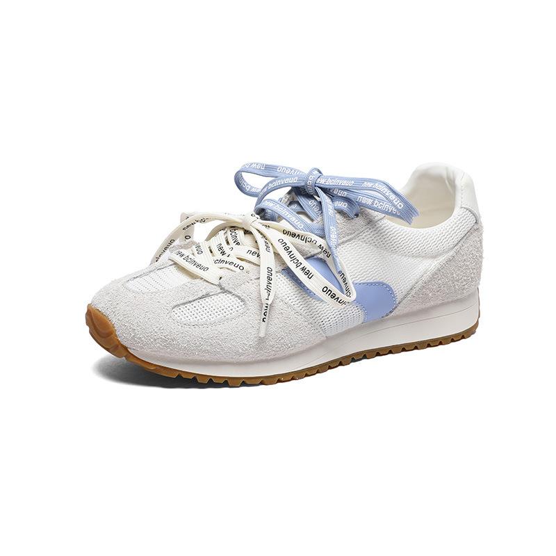 Thick bottom heightening female summer thin leather mesh breathable, light and wear-resistant retro color matching