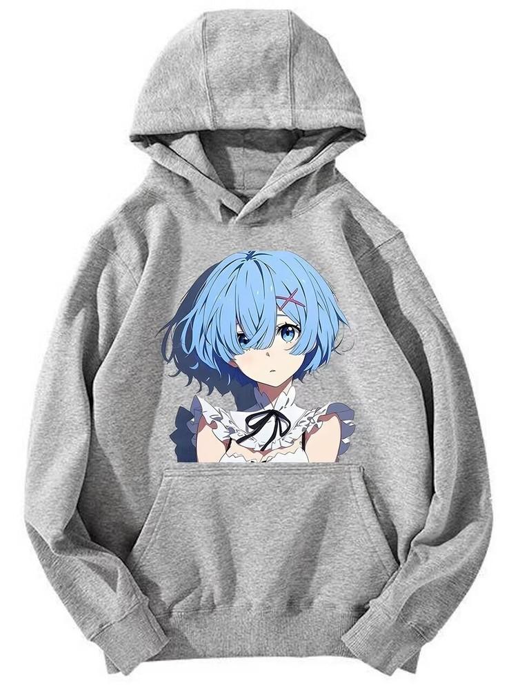 Re:Zero - Starting Life In Another World Rem Hoodie - Maid Design Unisex Hoodie