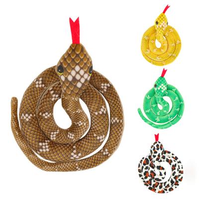 Interactive Cat Toys Snake Design Realistic with Catnip Bite Resistant Relieve Boredom Teeth-grinding Soft Plush Cat Toys