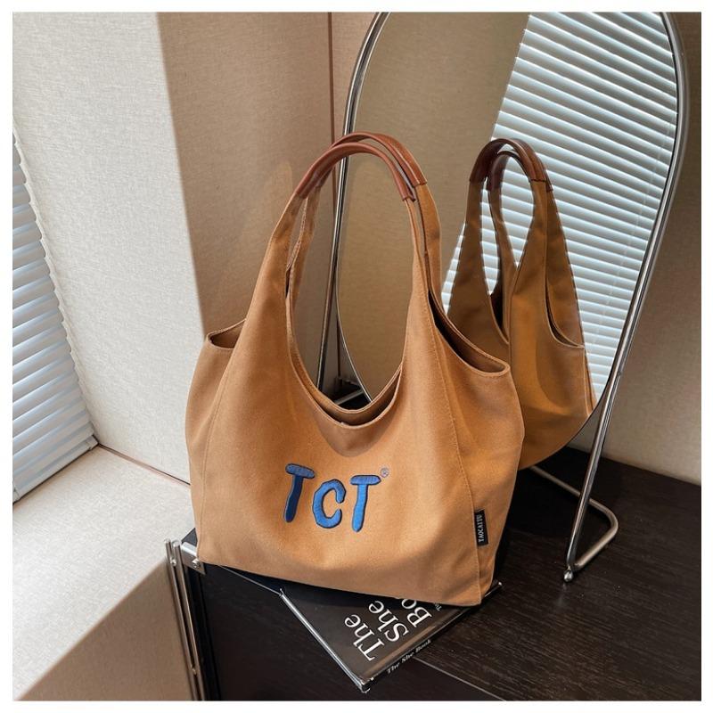 

Canvas bag women s large-capacity new summer versatile casual simple shoulder shopping bag college bag