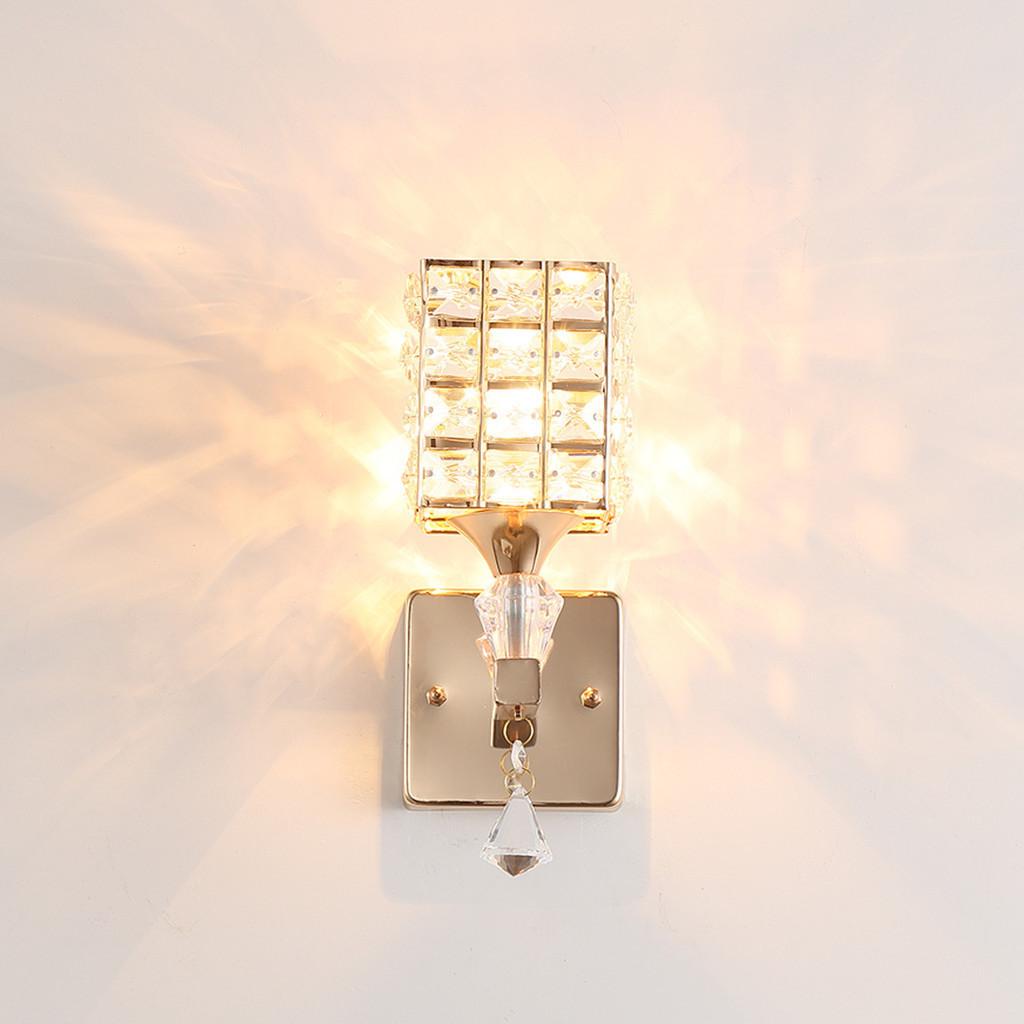 Modern Minimalist Crystal Wall Lamp For Living Room Bedroom Decor Led Wall Light