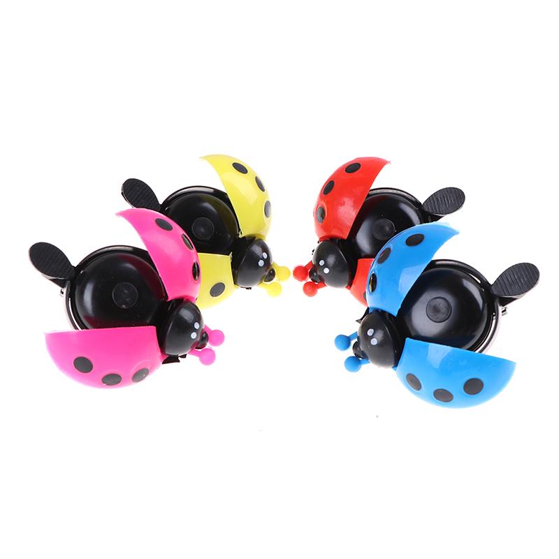 1Pc Bicycle Ladybug Bell Cartoon Cycling Bell Lovely Kids Bike Ride Alarm Horn