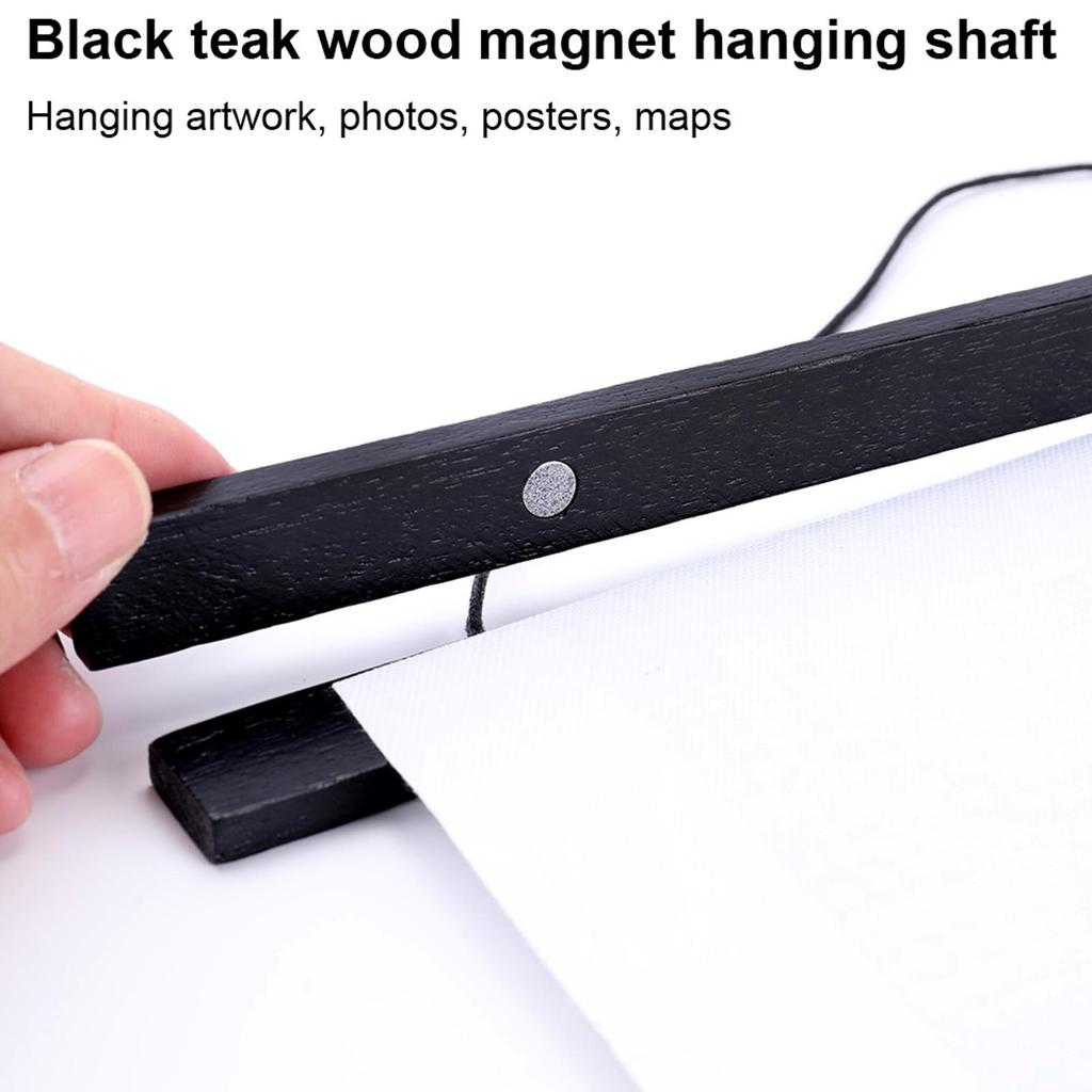 DIY Painting Frame Magnetic Wooden Hanger Wood Photo Frame Painting Canvas Poster Framework Hanger Home Ornament