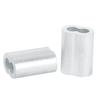 500pcs 2mm M2 Sleeves Aluminum Oval Double Hole 8 Shape Ferrules For Crimpling Wire Rope Cable Clamp