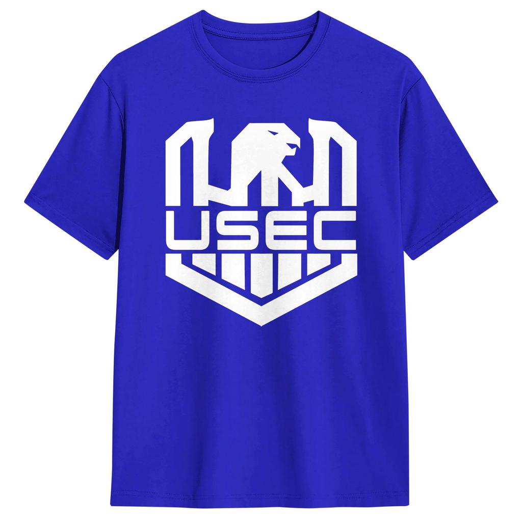 Escape From Tarkov USEC litle wnite logo Cotton T Shirt For Men Summer Trendy Cool Tee Shirt Oversized Custom DIY Clothes