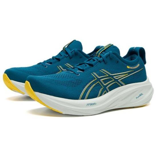 ASICS Gel Nimbus 26 Evening Teal Light Mustard - 1011B794-402