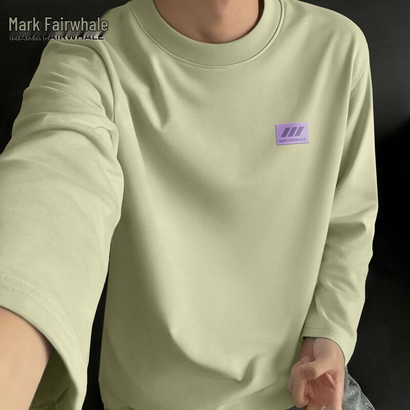 Mark Fairwhale Men's Cotton Long-Sleeve Casual T-Shirt
