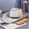 Vintage Western Cowboy Hat Men's and Women's Spring and Summer Outdoor Travel Sunscreen Knight Sun Hat Big Edge Tibetan Jazz Hat