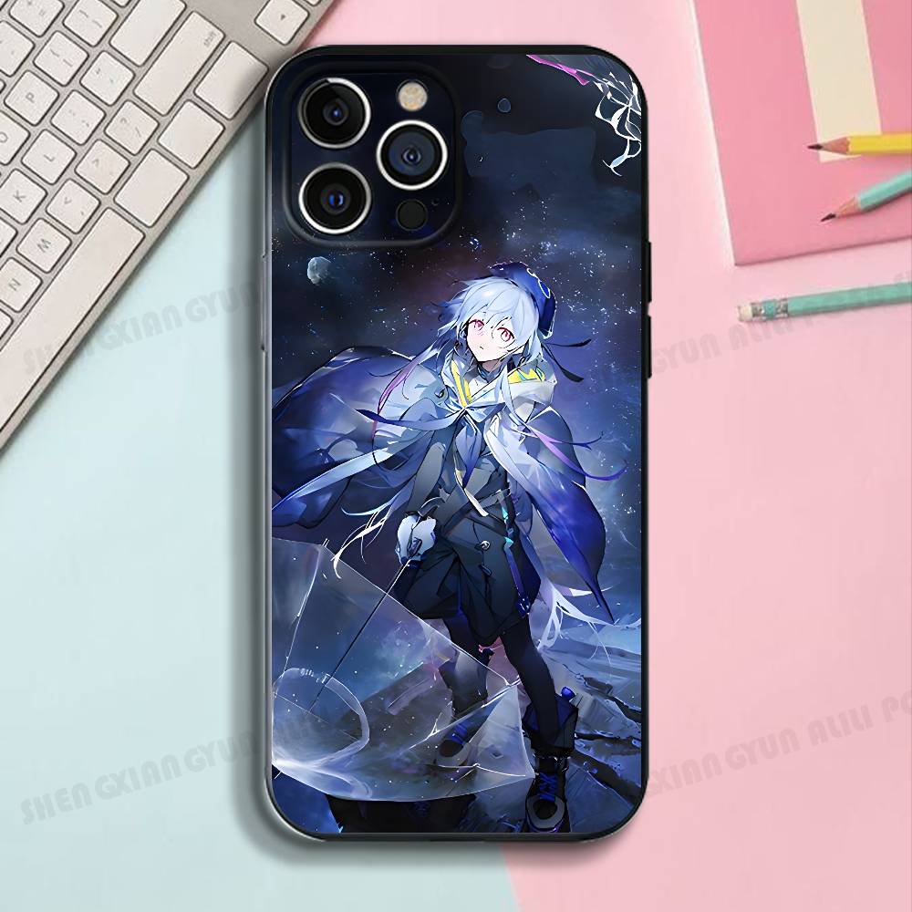 

Game A-Arknights M-Mizuki Silicone Soft Phone Case For IPhone17,16,15,14,13,12,11 Pro Max Plus mini XS XR SE Cover iPhone13PRO