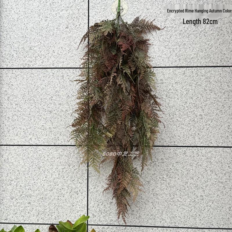 Artificial Spider Plant & Fern Hanging Decor - Trailing Green Vines for Wall & Ceiling
