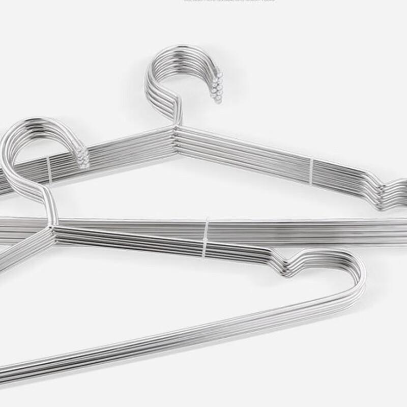 Ouyin Stainless Steel Hangers (10-Pack, 45cm)