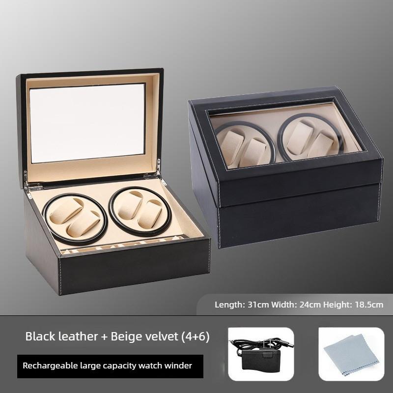 Mechanical Watch Automatic Winding Watch Box High-end Watch Storage Box 4 Position Electric Watch Winder Display Box