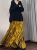 Chinese Old Money Velvet Fishtail Skirt - High Waist, Slimming Autumn/Winter Style