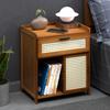 Schubladennachttisch Nachttisch Schlafzimmer Nachttisch mit 1/3 Schublade Retro-Stil Hausaufbewahrungsschrank Schlafzimmermöbel Nachttisch