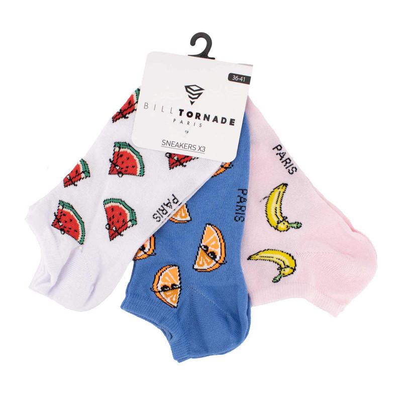 

Набор из 3 пар носков для кроссовок t36-41 fan 11088 Женский BILL TORNADE