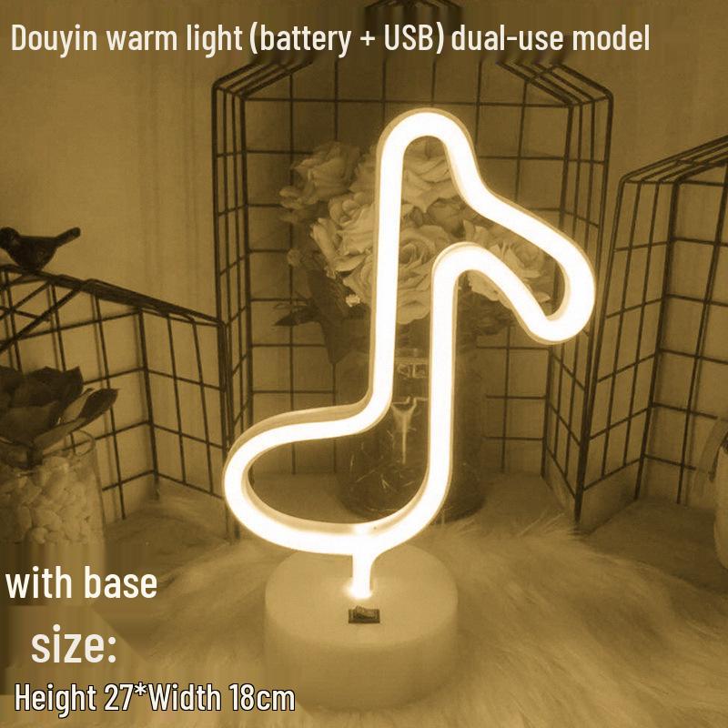 Lumière LED Néon Cactus & Flamant Rose pour Décorations de Fêtes