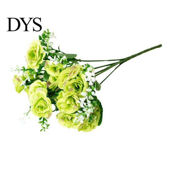 Ornamental 1 Bouquet Simulation Rose No Watering Vivid Bright Color Artificial Flowers Home Beautification