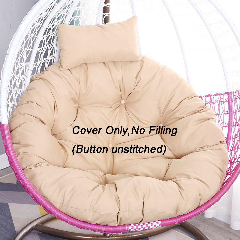 Rattan Swing Chair Cushion Hanging Egg Chair Soft Mat Pad Cover Inoutdoor Patio