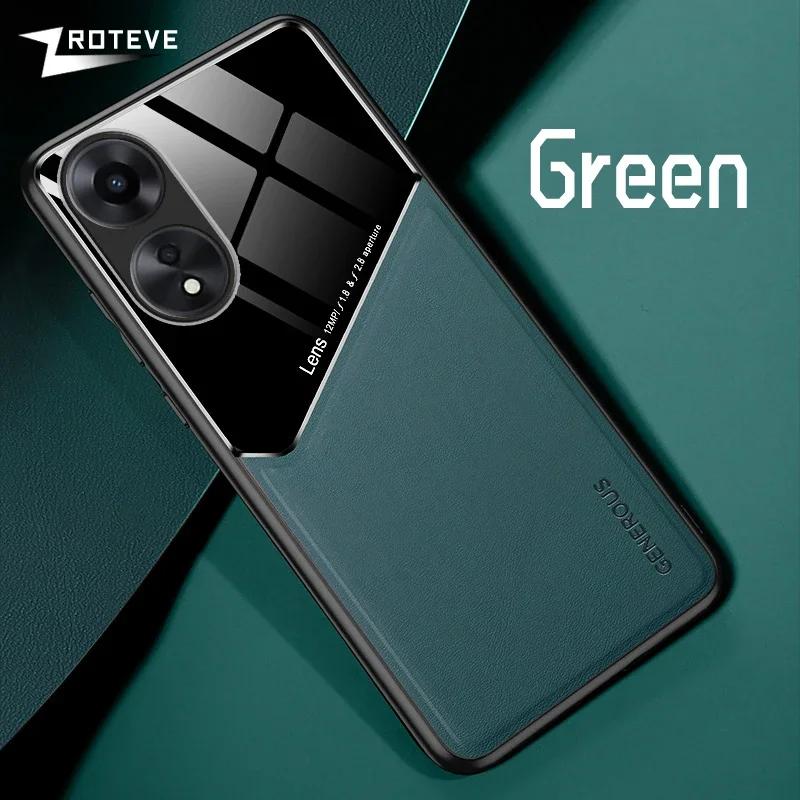 For OppoA60 Case Zroteve PU Leather Car Magnetic Hard PC Cover For OPPO A60 4G Global Shockproof Phone Cases
