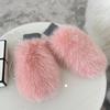 Women's Winter Warm Faux Fox Fur Gloves from Russia