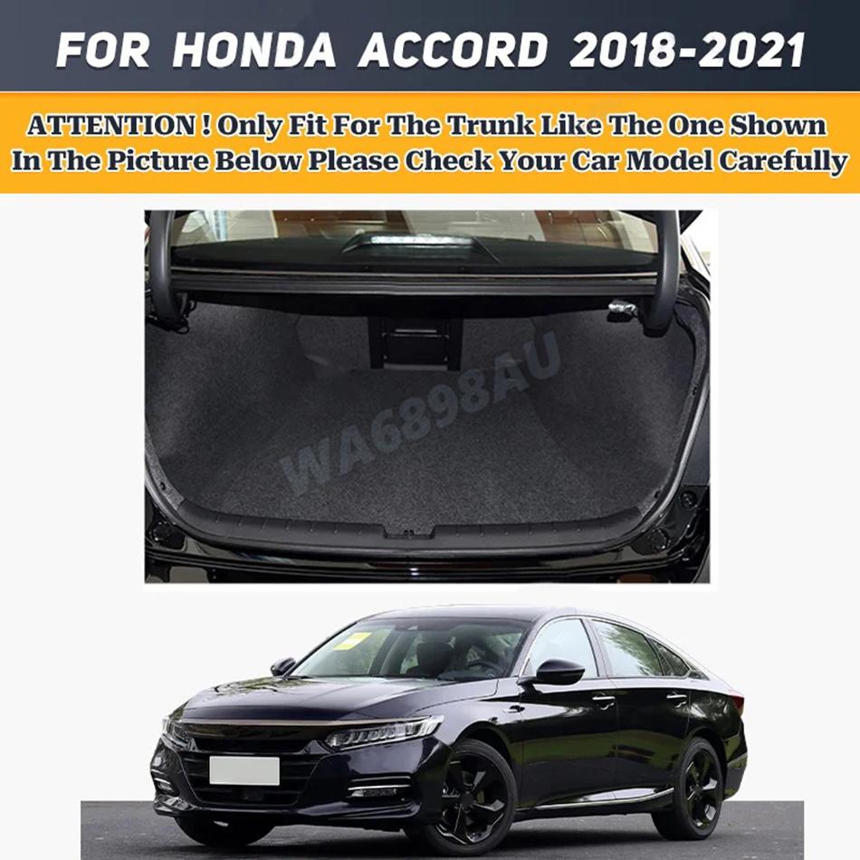 High Quality Leather Car Trunk Mat For Honda Accord The 10th Generation 2018 2019 2020 2025 Anti Dirty Carpet Protective Pad
