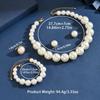 Retro Light Luxury French Five-piece Pearl Jewelry Set, Fashionable and High-end Banquet Dress with Accessories for Women