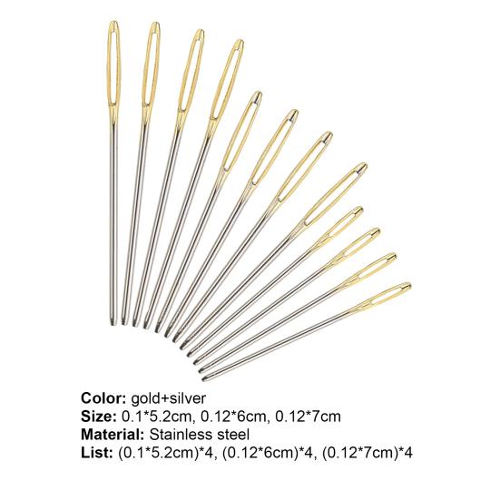 Large-eye Needles Multi-purpose Simple Operation Lightweight Large-eye Crafting Thread Needles for Home