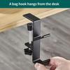 1pc Adjustable Desk Edge Hook Without Punching Office Desktop Edge Hanging Bag Hook Student Backpack Headphone Hanging Hook