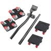 New Furniture Lift Set Furniture Mover Tool 360°Rotation Rubber Wheels Moving Sofa Cabinet Refrigerator 2 Pairs Anti Slip Pad