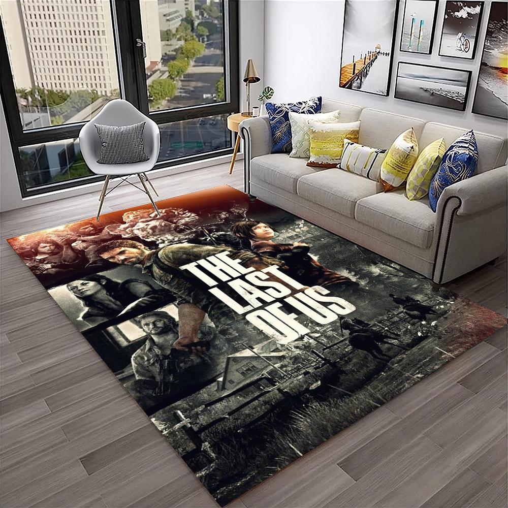 Pedro The Last of Us Horror TV Spiel Teppich Teppich für Zuhause Wohnzimmer Schlafzimmer Sofa Fußmatte Dekor, Kinderteppich Rutschfeste Bodenmatte