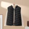 High-end literary temperament, light down jacket, vest, winter new small stand-up collar down jacket