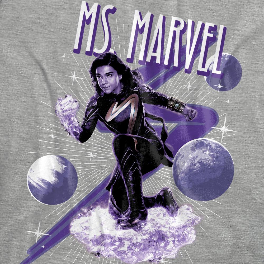 The Marvels Womens/Ladies Ms Marvel Comic Heather T-Shirt