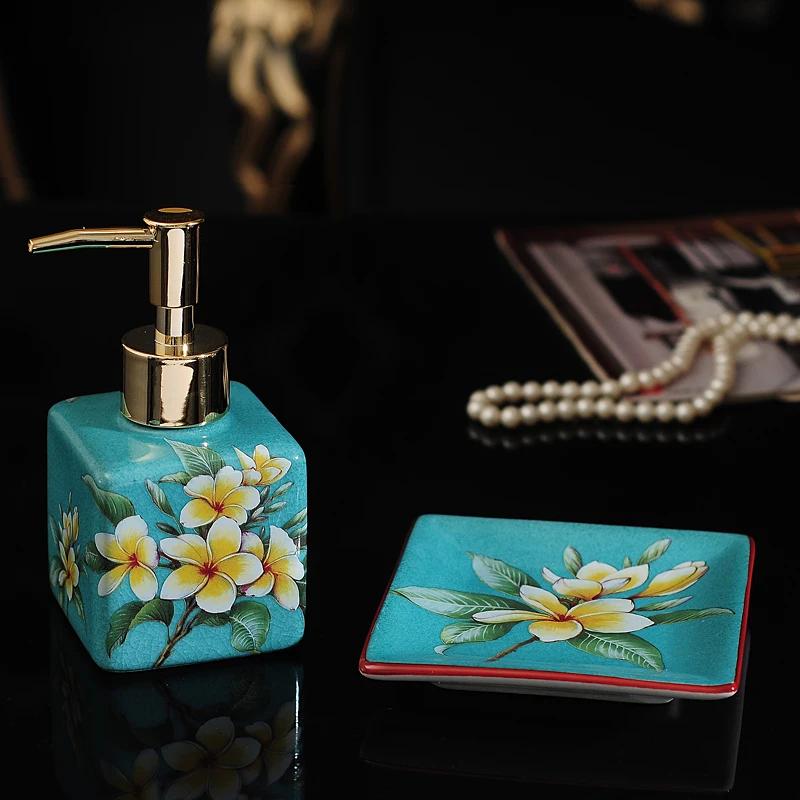 Ice Crack Ceramic Art Lotion Bottle, Bathroom Accessories, Shampoo Bottle, Soap Dish, Household, Travel, Independent Bottle