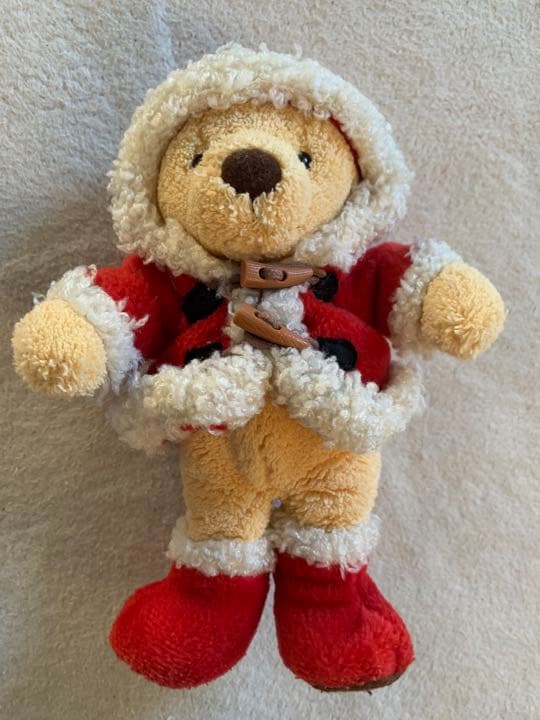 [USED] Santa Claus Teddy Bear Bear Beige Red