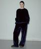 CITTA Velour Banding Trousers_Ctb532(Navy)