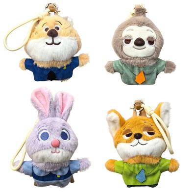 Najnowsza Pluszowa Zawieszka Zootopia Lisek Nick i Króliczka Judy Urocza pluszowa zabawka zwierzątko zaprojektowana dla Dzieci i Fanów Prezent Świąteczny