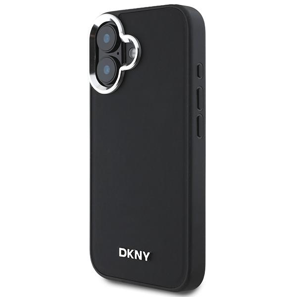 Dkny Dkhmp16Spscmclk Iphone 16 6.1Czarny/Black Hardcase Gładkie Srebrne Logo Magsafe