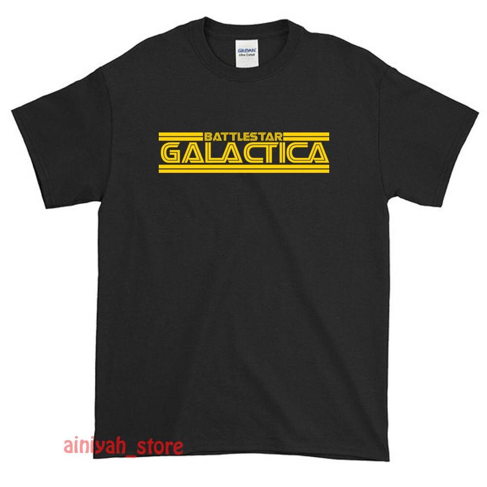 

Battlestar Galactica TV Series Logo Men s American Funny T shirt USA Size S -XXL S