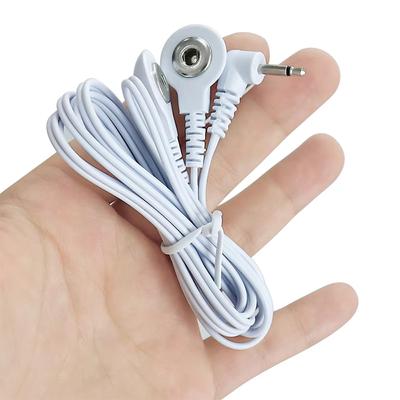 2/4 Way 3.5mm Plug Wires For Tens Massager Electrical  Muscle Stimulator Electrode Cable Line Wire For Electrode Pads