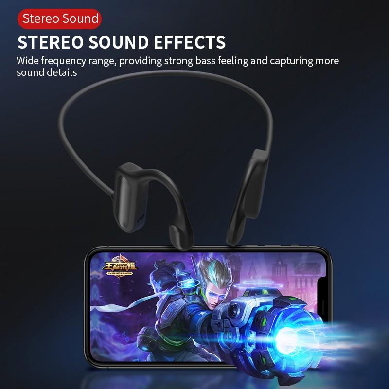 Los auriculares inalámbricos Bluetooth no entran en el oído, movimiento, tránsito de sonido