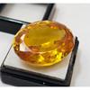 Certified Yellow Color Zircon Cambodia Oval Cut 80+ Ct Fabulous Loose Gemstone